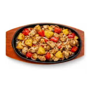 Жаровня с курицей и картофелем