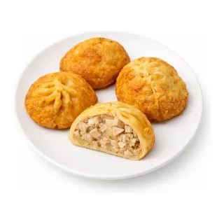 Манты во фритюре с курицей